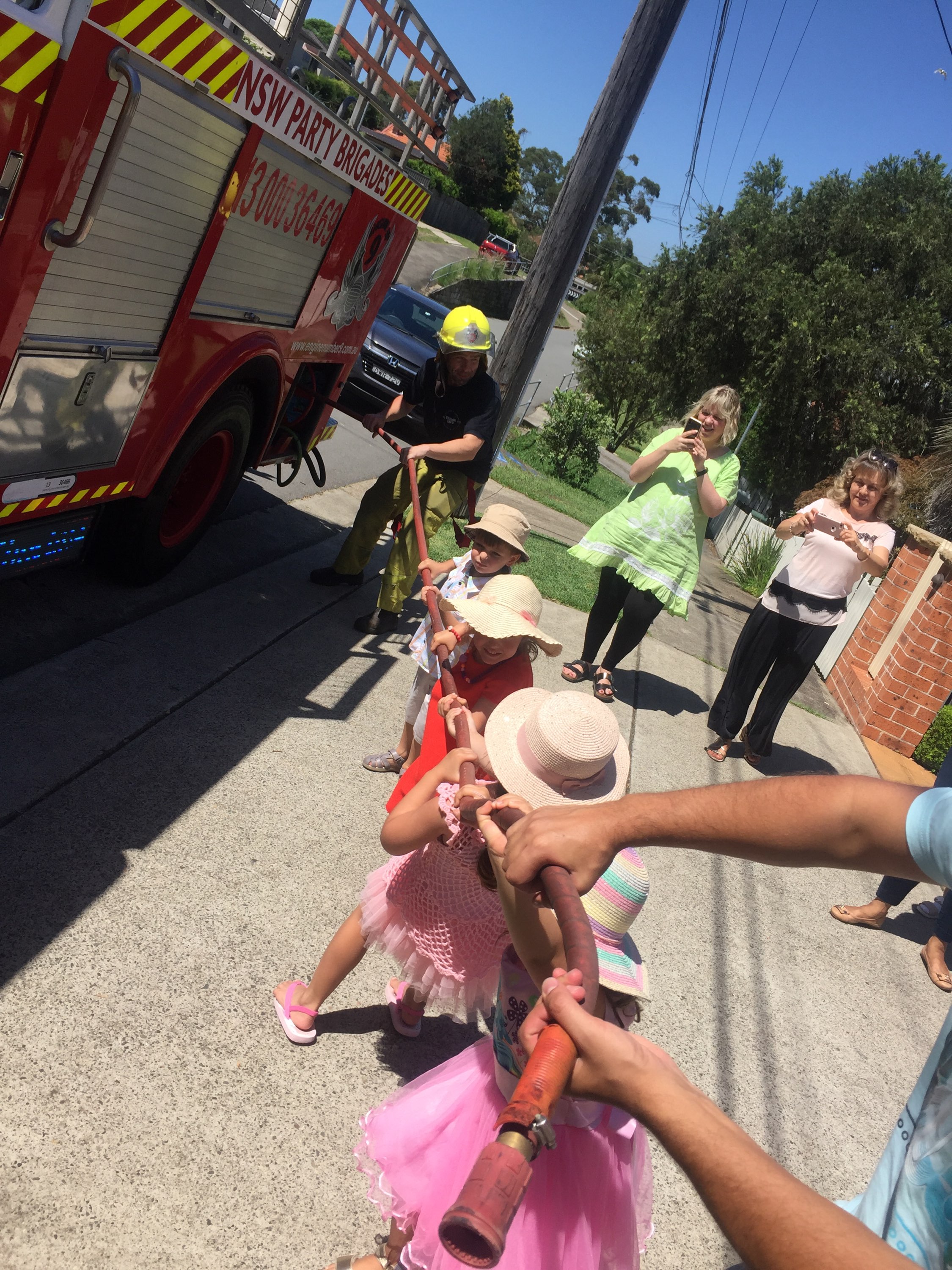 Sydney kids fire truck party photo 8
